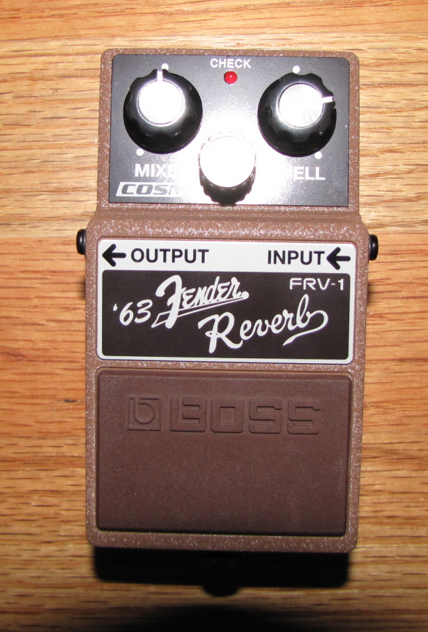 Boss FRV-1 Reverb Pedal With Pedal Steel Guitar